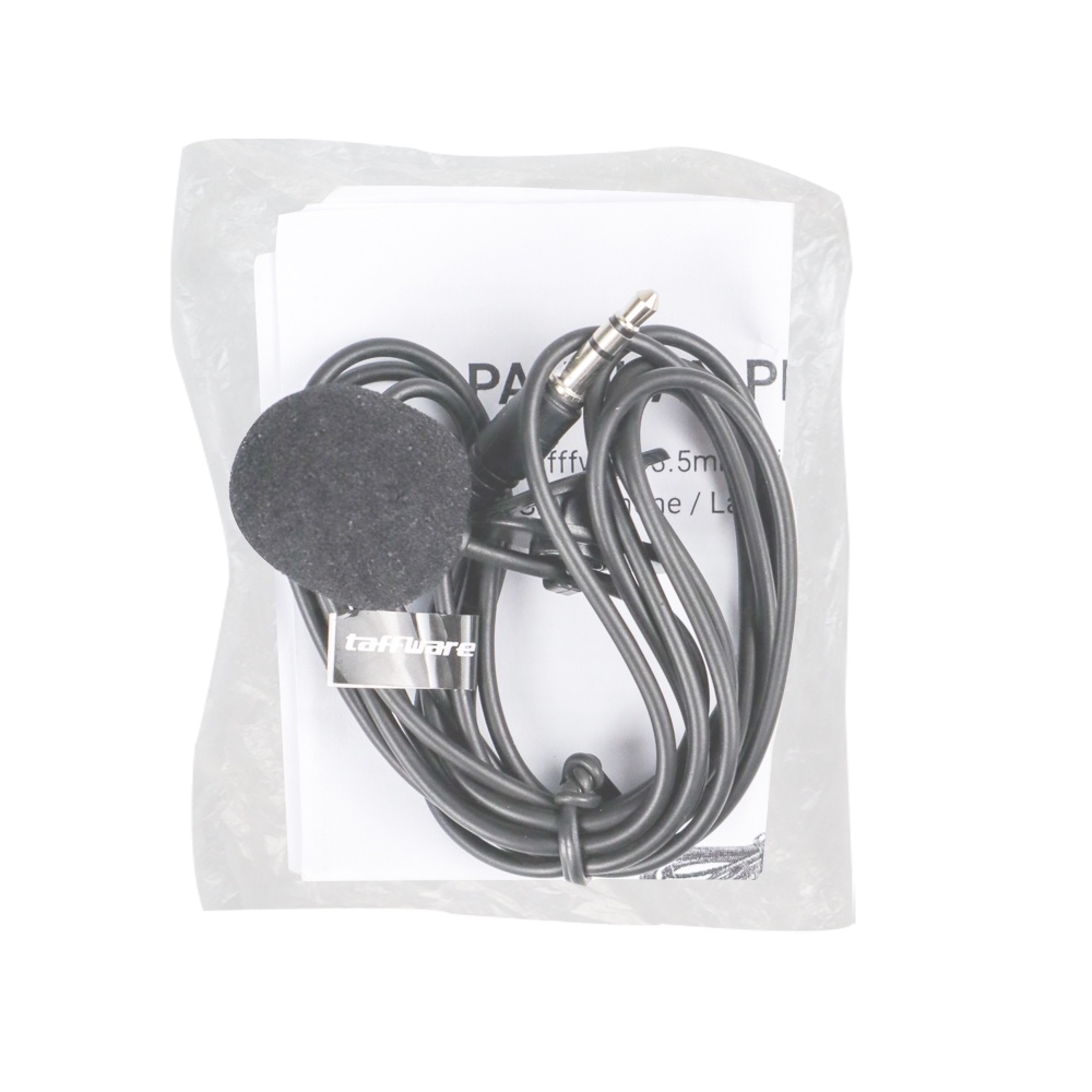 Taffware 3.5mm Microphone with Clip for Smartphone / Laptop / Tablet PC -503 - Black