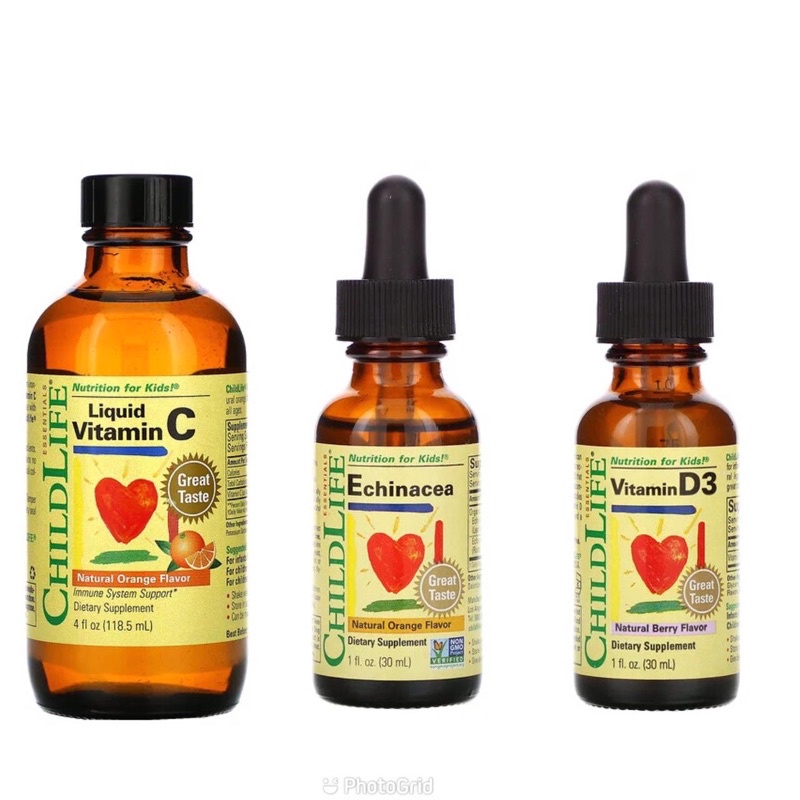 Vitamin Anak Liquid Vitamin C / Liquid Vitamin D3 / Liquid Calcium Echinacea / Kids Vitamin C D3 Zin