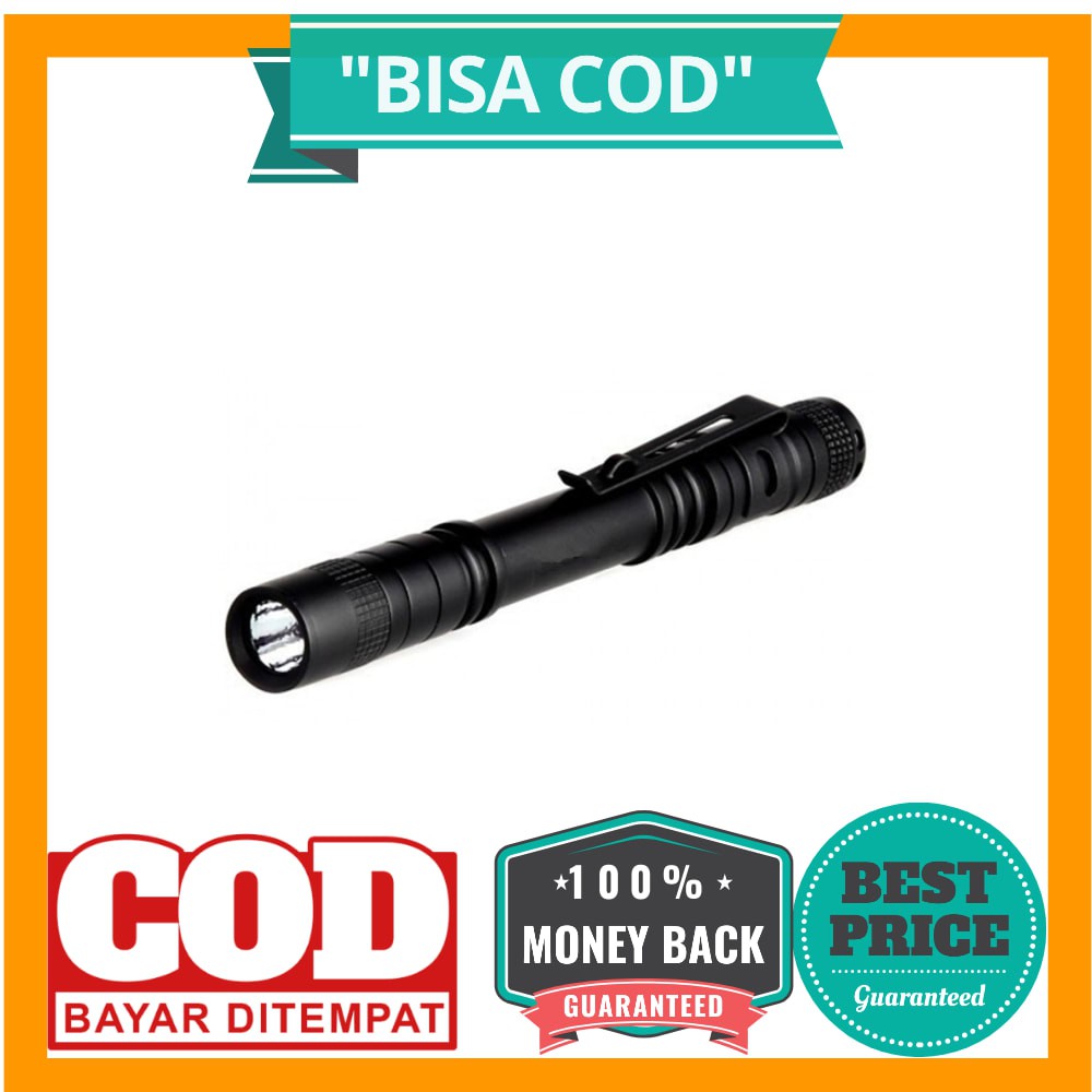 TaffLED Senter Camping Flashlight Cree Q5 600 Lumens - SE-A02 - Black