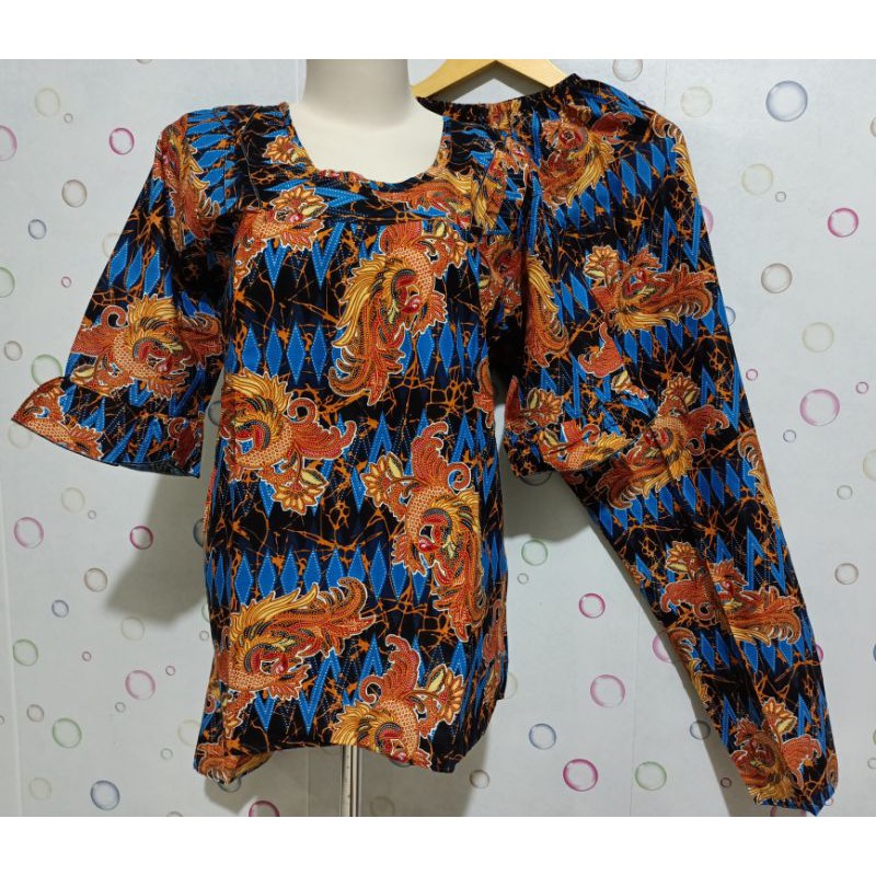 Batik Bagan Siapi Api model Lengan Model size M celana panjang