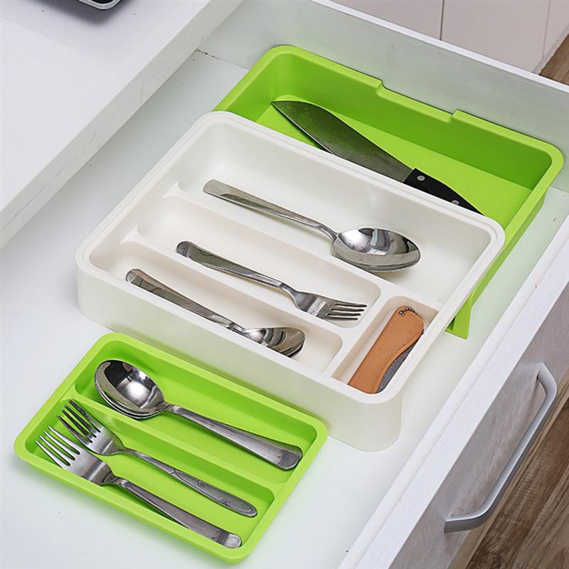 DrawerStore with Expandable Cutlery Tray