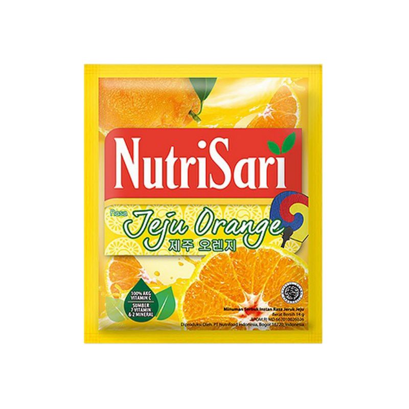 

Nutrisari Jeju orange renceng isi 10 sachet