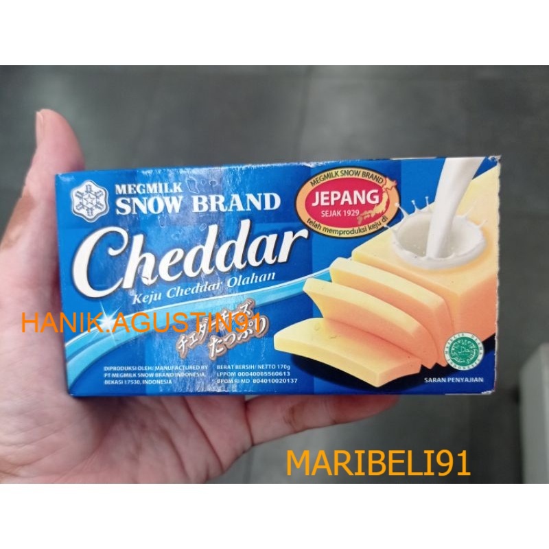 

SNOW BRAND Cheddar 170 gr / Keju Cheddar Olahan MB91