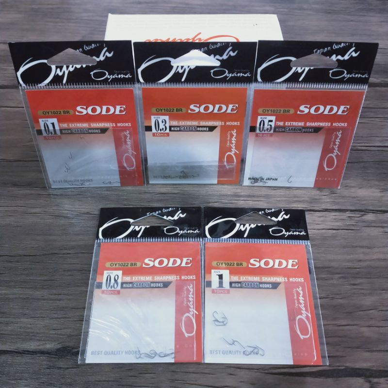 Hooks OYAMA Sode OY1022BR 0,1 0,3 0,5 0,8 1 Kail Pancing Micro fishing tanpa lubang Wader Kuat Murah
