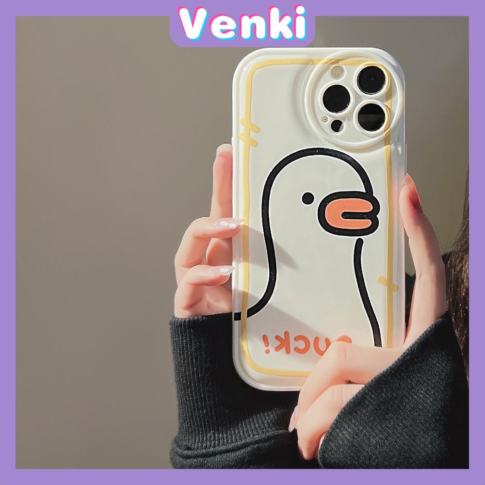 iPhone Case TPU Silicone Soft Case Airbag Shockproof Protection Camera Cute Cartoon Duck Style Compatible For iPhone 11 Pro Max 13 Pro Max 12 Pro Max 7Plus xr XS Max