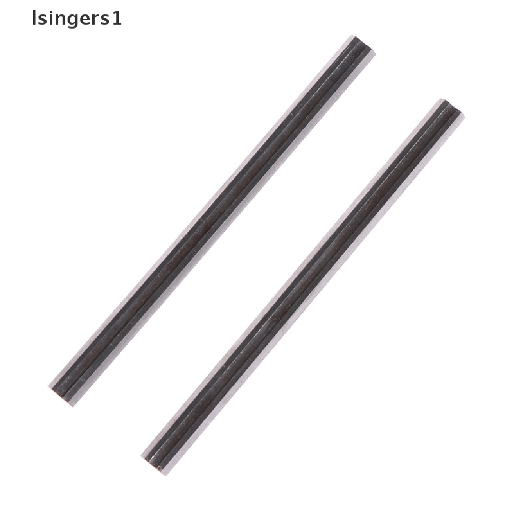 (lsingers1) 2pcs Pisau Serut Kayu Bahan Carbide 82mm