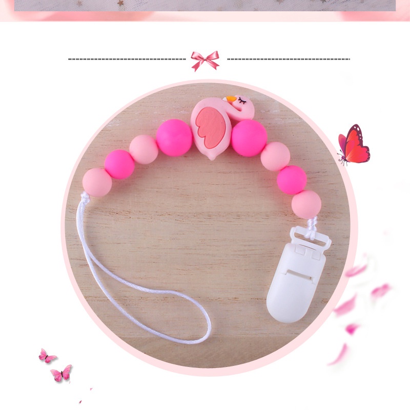 PC 8 | PACIFIER CLIP | TALI EMPENG DAN TEETHER BISA CUSTOM NAMA | TEETHER TALI DOT EMPENG CHAIN GANTUNGAN BAHAN SILIKON AMAN BPA FREE | RUZAIN MALL