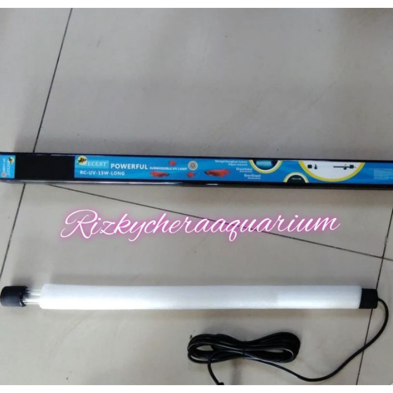 Lampu uv aquarium kolam ikan RC-UV-15 LONG panjang 60cm