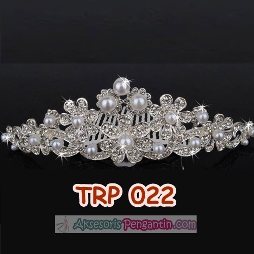 [SIAP KIRIM] AKSESORIS MAHKOTA WEDDING SIRKAM RAMBUT TIARA PENGANTIN TRP022