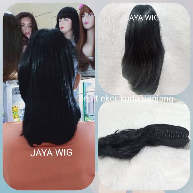 JEPIT EKOR KUDA PENDEK /JEPIT RAMBUT /WIG JEPIT /PONITAIL /PONITAIL JEPIT