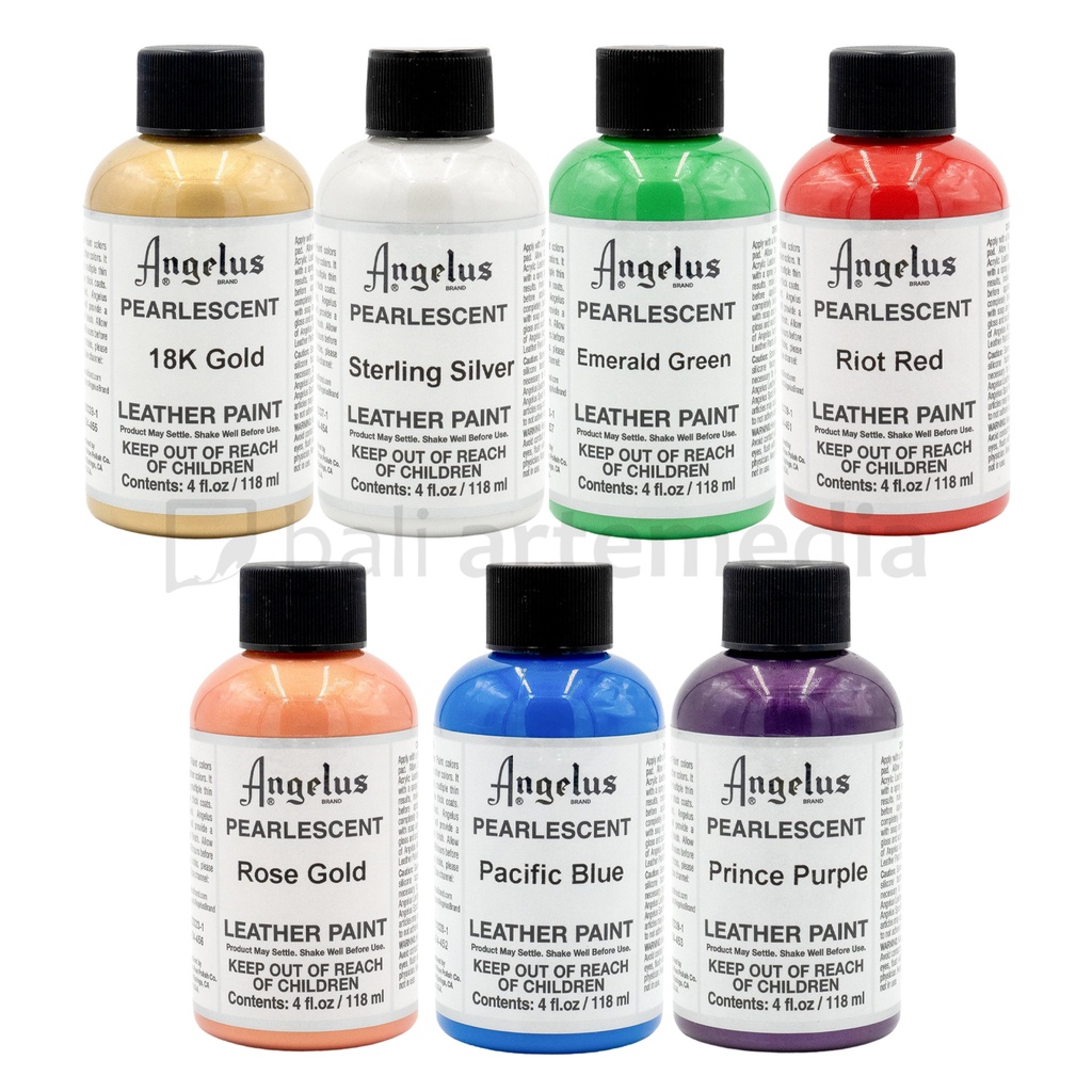 Angelus Leather Paint Pearlescent Colour 4oz 118ml