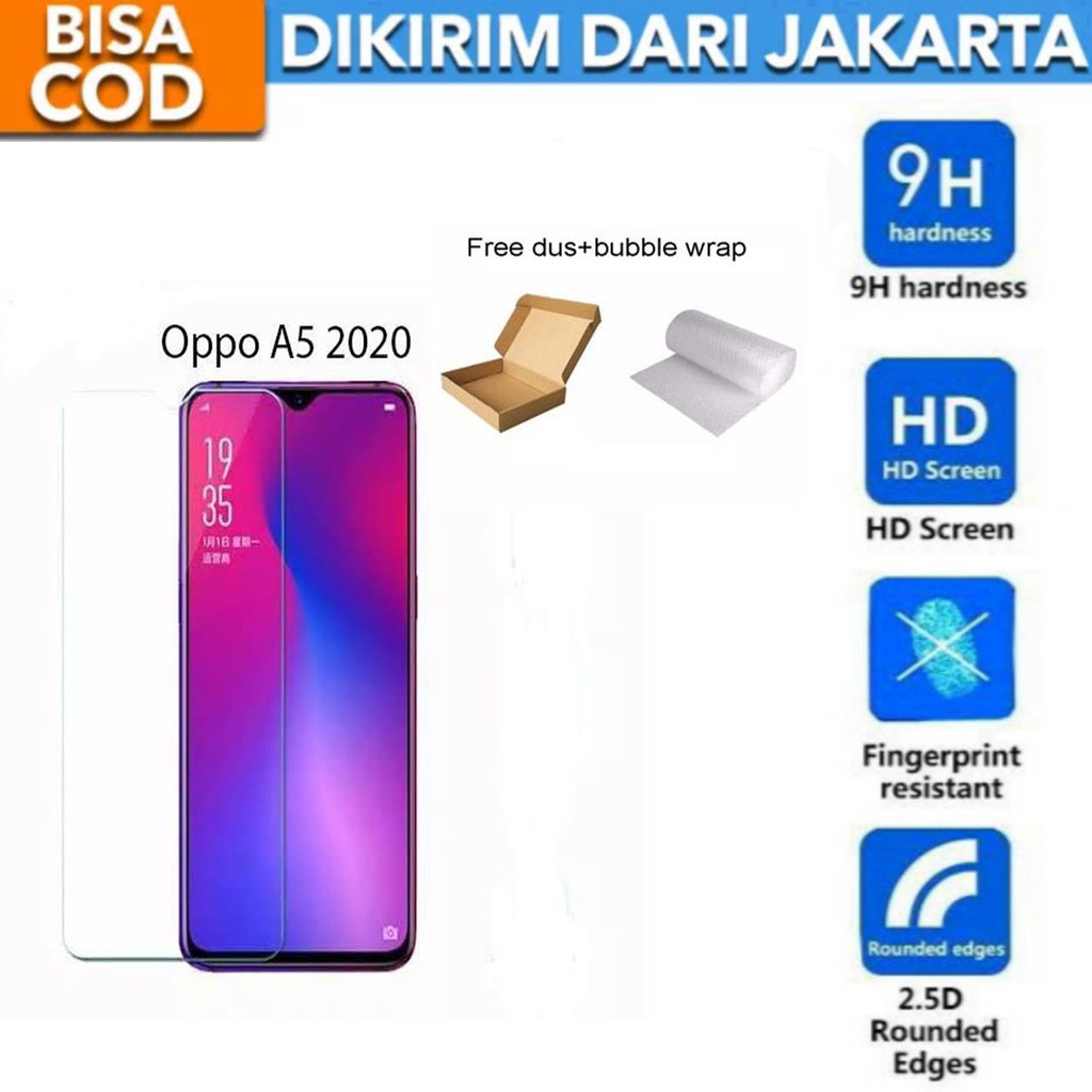 Oppo A5 2020 Tempered Glass Screen Protector Anti Gores