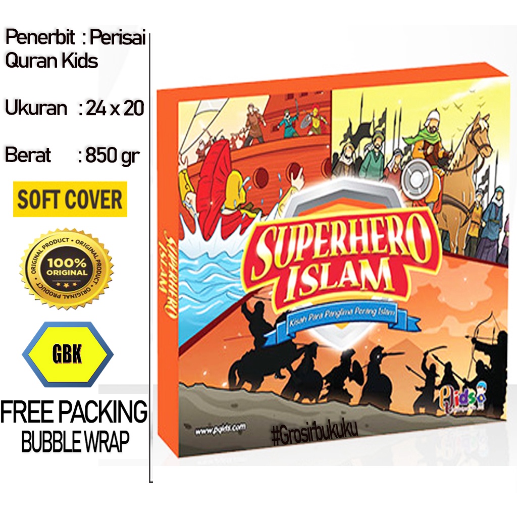 Buku Anak Islami | Superhero Islam Lengkap (Isi 5 Buku) - Perisai Quran Kids