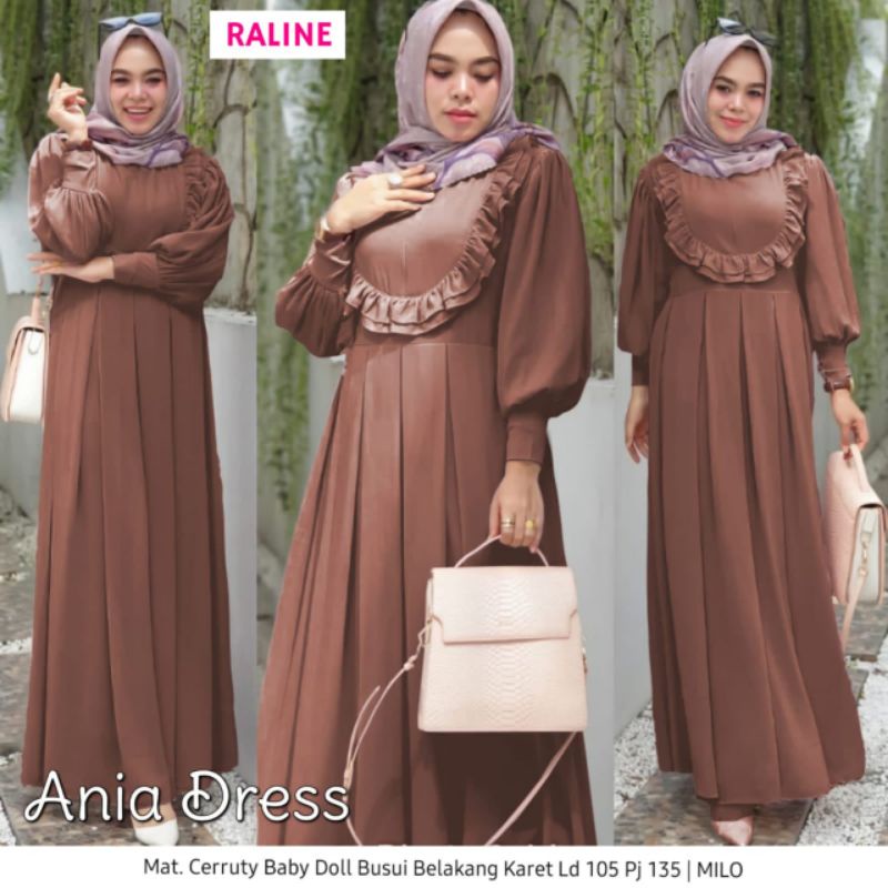 Dress Wanita - Gamis - Ania Dress by Raline
