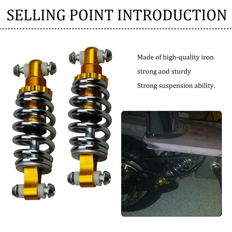 Motorcycle Rear Shock Absorber for Electric Bicycle Scooter E Bike Spring Rear Shock