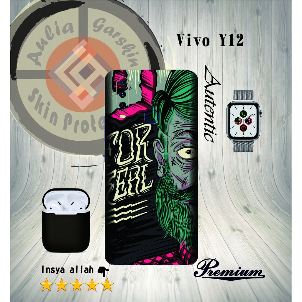 Garskin HP Vivo Y12 Motif Code 1-3, Free Custom Motif