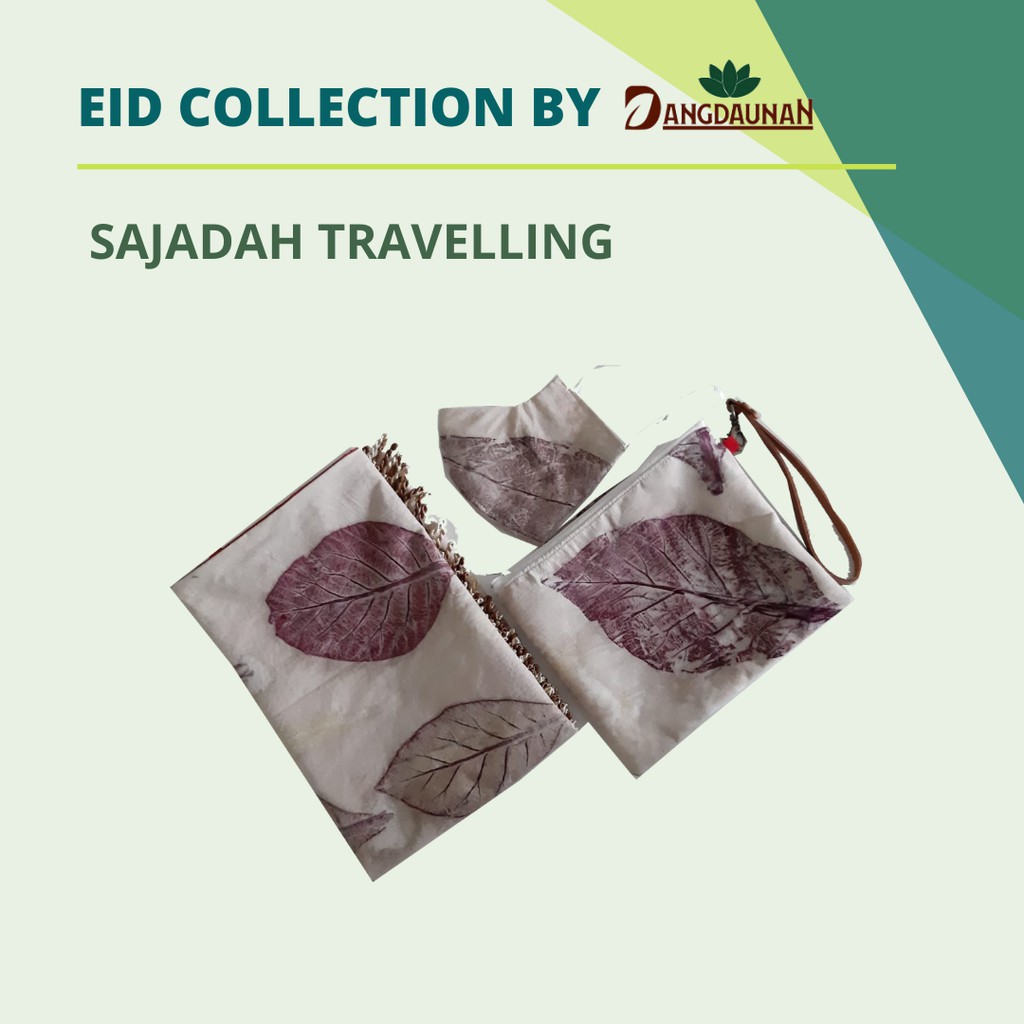 Sajadah Travelling Ecoprint Premium By Dangdaunan