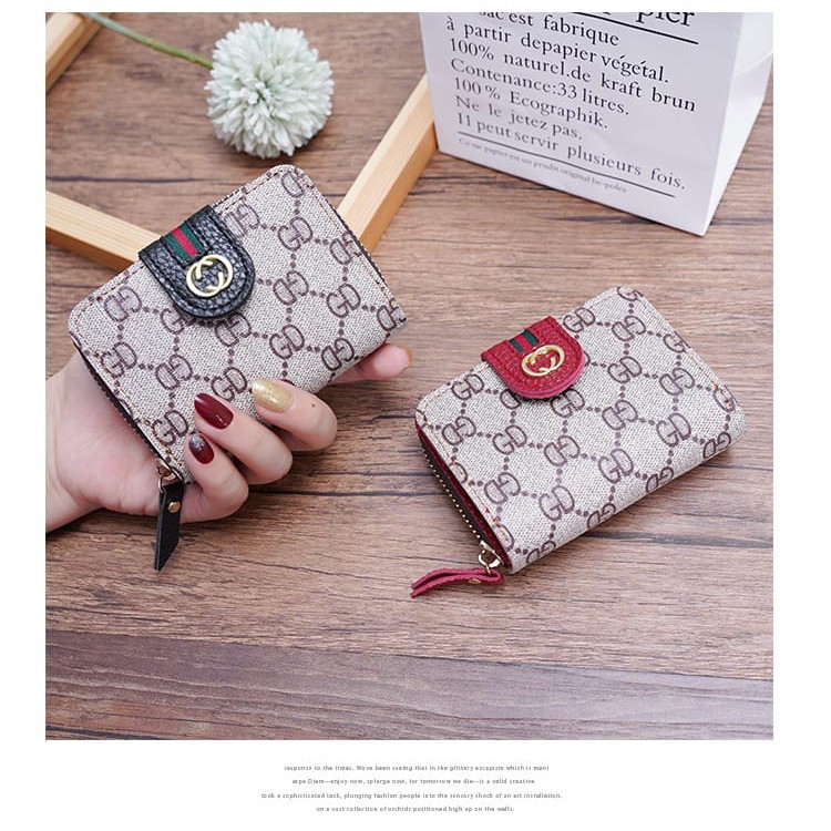 ( Fy ) COD DOMPET IMPORT DOMPET WANITA DOMPET MURAH MOTIF GD LIPAT MURAH DOMPET MINI REAL PIC