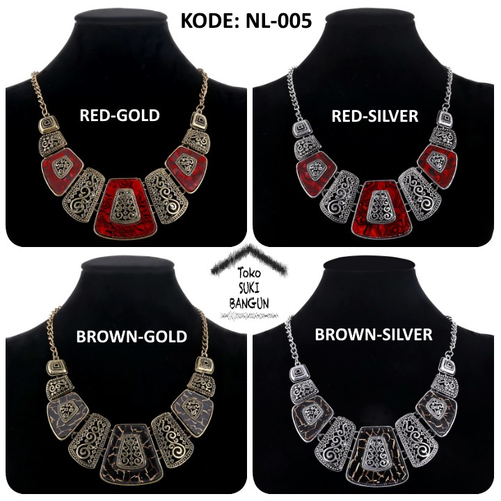 NL-005 Kalung Wanita Fashion Aksesoris Necklace Women Pendant Bohemia