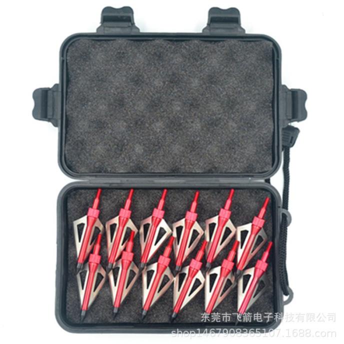 Arrow Broadhead Silet 3 Mata + Box - Point Anak Panah Berburu Tajam
