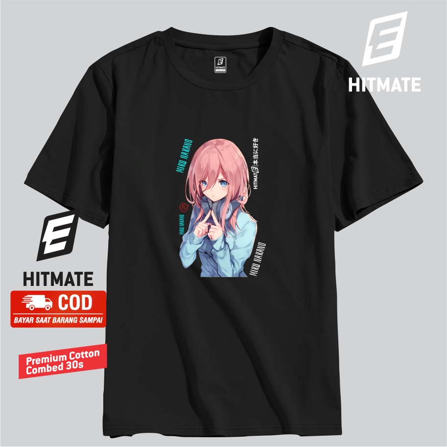 KAOS ANIME MIKU NAKANO  Gotoubun No Hanayome - MIKU 2 HITMATE