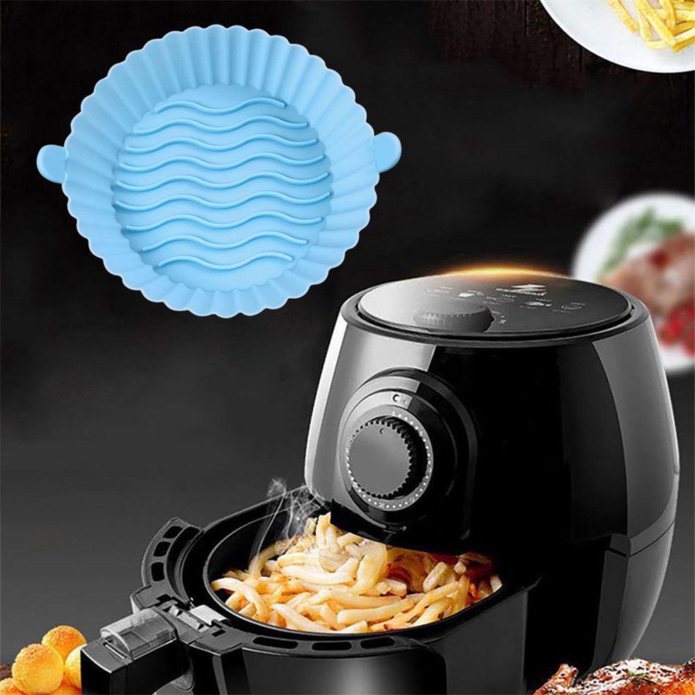 R-FLOWER Air Fryer Silicone Pot Reusable Multifungsi Non Stick Oven Pizza Plate Pengganti Liners AirFryer Aksesoris