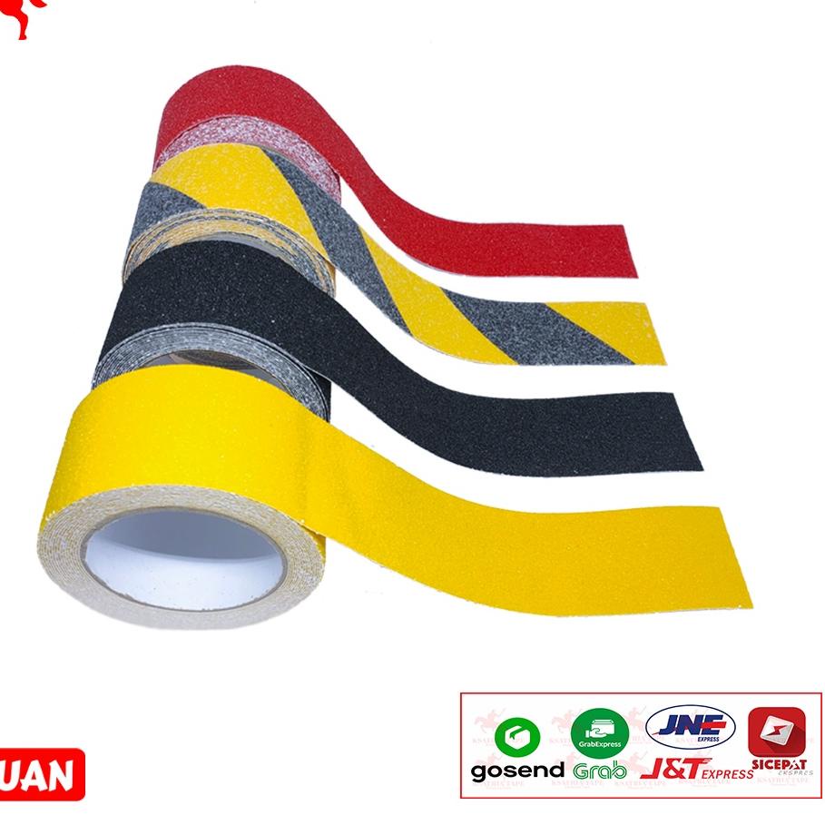

Big Sale - Lakban Lantai Anti Slip Ksatria Tape Isolasi Tape Safety Walk Anti Licin Tape Ukuran 50MM X 5M