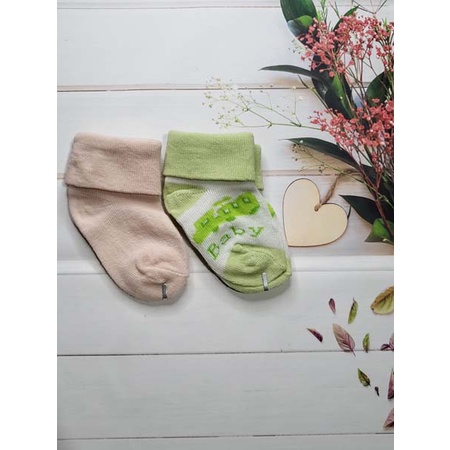 isi 2 pasang kaos kaki bayi cewe cowo ukuran 8-13cm kualitas import