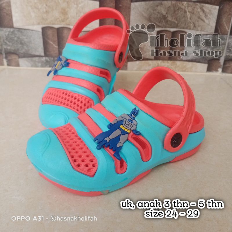 SANDAL BAIM ANAK LAKI-LAKI KARAKTER BATMAN DULUX 101D