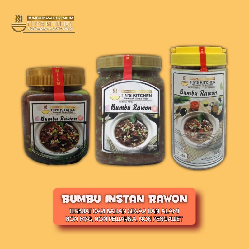 

Tin's kitchen BRW bumbu masak instan Rawon homemade