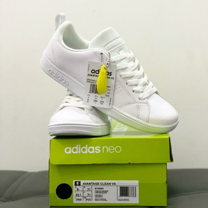 Sepatu Adidas Neo Advantage Full White ORIGINAL PREMIUM QUALITY BNIB Sepatu Pria / Sepatu Wanita / S