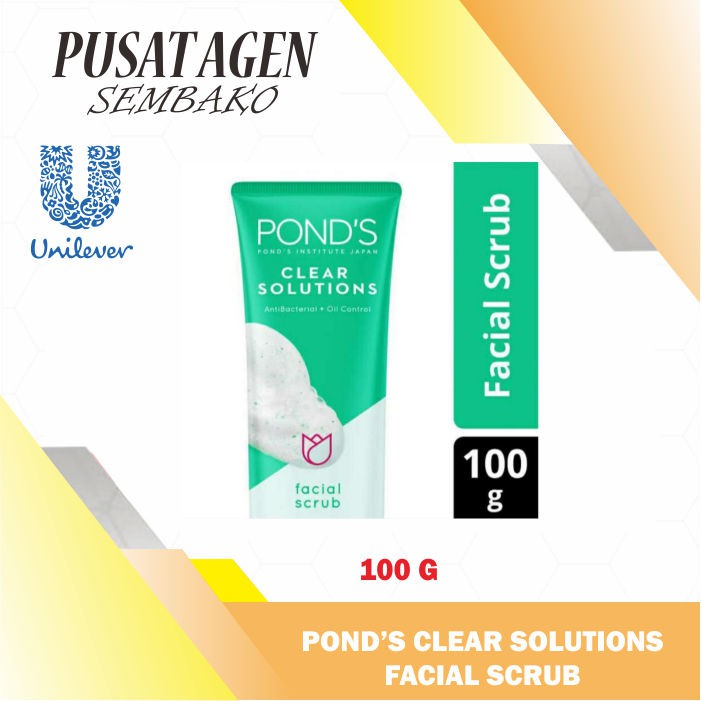 Jual Pond S Clear Solution Facial Scrub Peel G Ponds Sabun Wajah