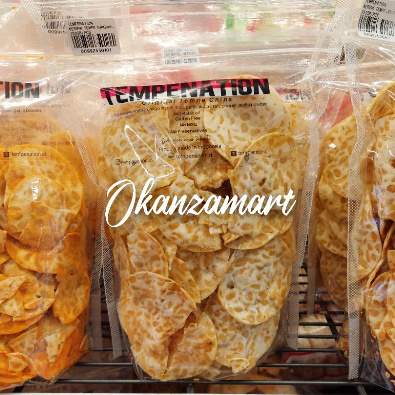 

Tempenation Kripik Tempe Original|Balado 250gr