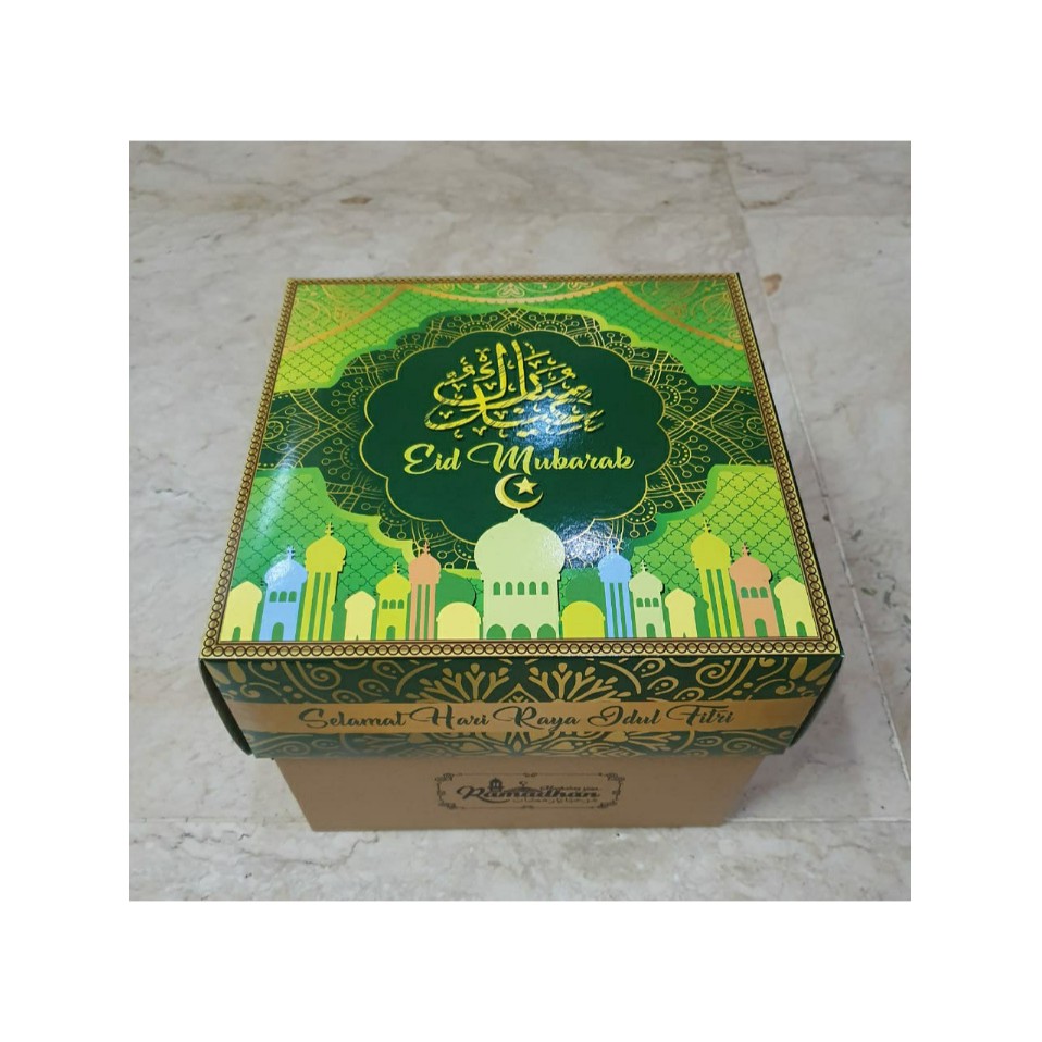 

Dus kue Lebaran 22 x 22 x 18 cake box Bon Appetit idul fitri
