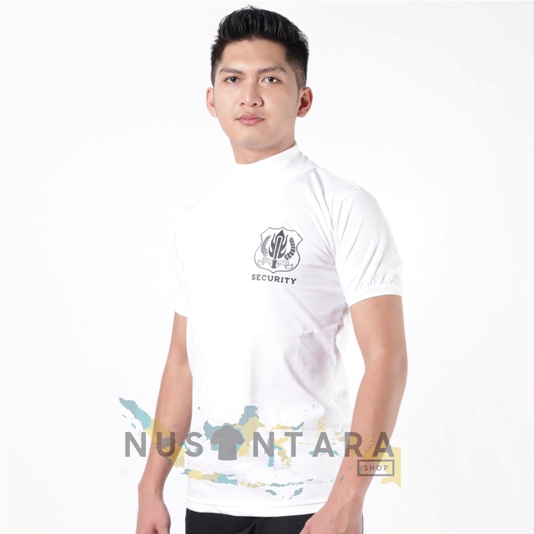 Kaos Satpam Terbaru Warna Cream Kaos Security Terbaru Cream Kerah Tinggi Kaos Dalam Satpam Kaos Satpam Cream Kaos Satpam Terbaru