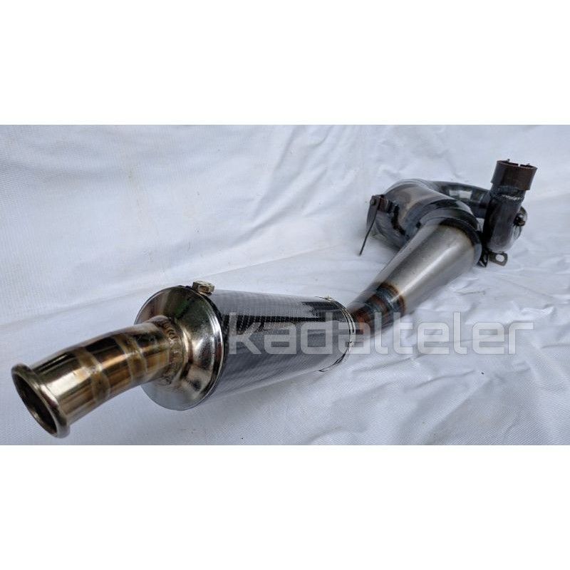 knalpot racing vespa NoLabel kanan kompetisi FFA slincer carbon murah terbaik