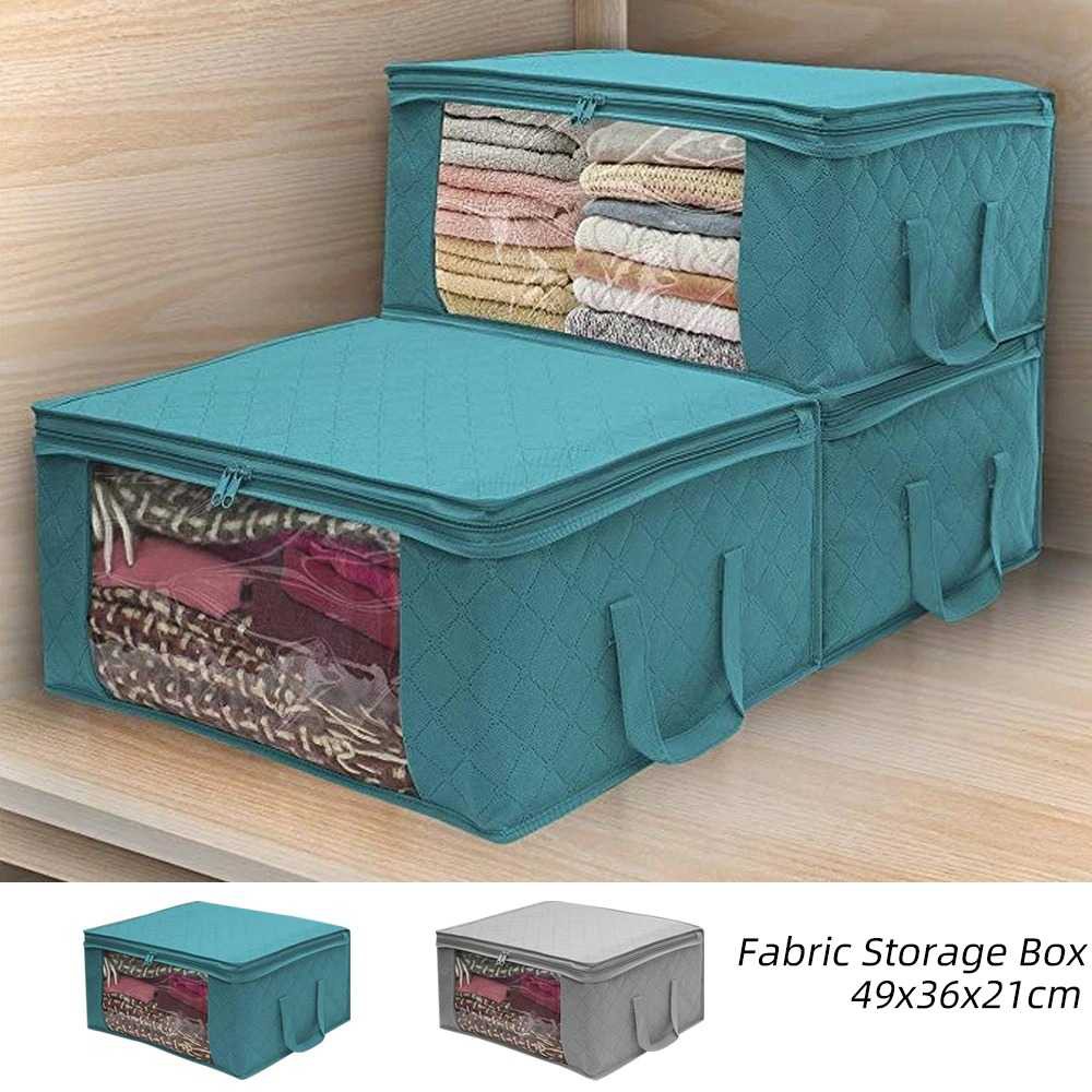 Rak Pakaian Lipat Minimalis Folding Storage Organizer Box Rack Tempat Penyimpanan Baju Serbaguna