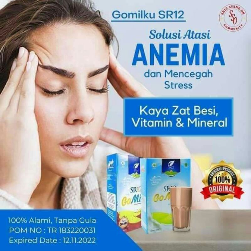 

GO MILKU SR12 MENCEGAH STRESS, ATASI ANEMIA, HALAL BPOM MENINGKATKAN KESEHATAN