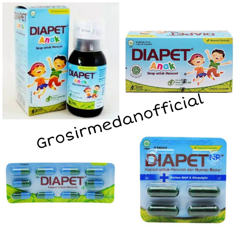 DIAPET CAPS - DIAPET NR - DIAPET SYRUP - DIAPET SACHET - OBAT MENCRET