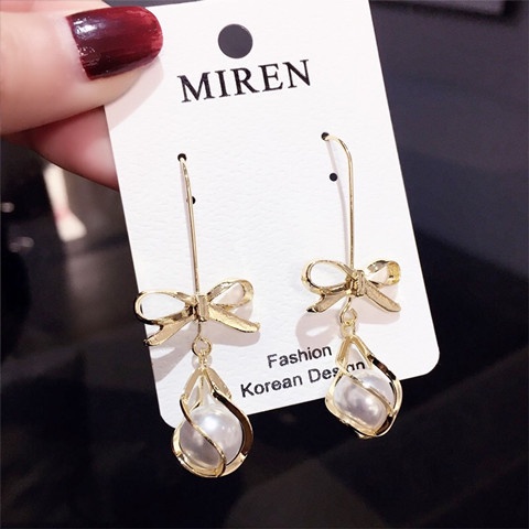 Anting Panjang Medium Hias Liontin Rumbai Opal Gaya Jepang Dan Korea Untuk Wanita