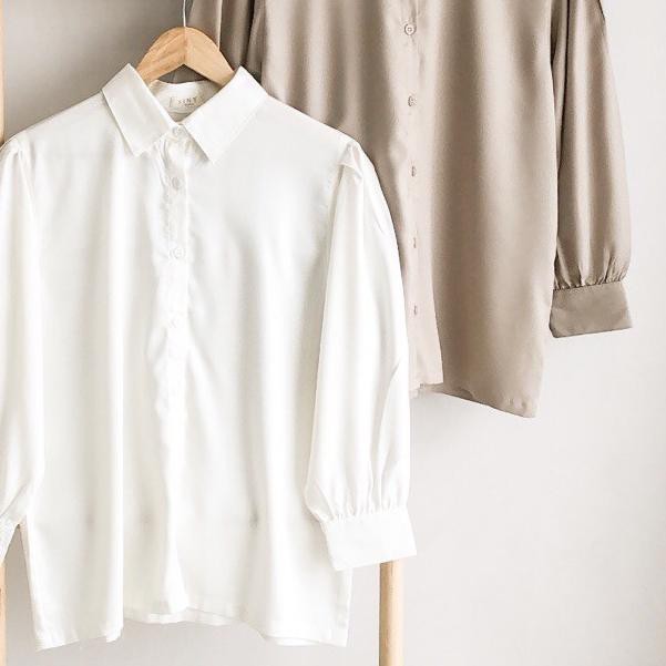 ♟ SHASHI PUFFY SHIRT | KEMEJA PUFFY ✾