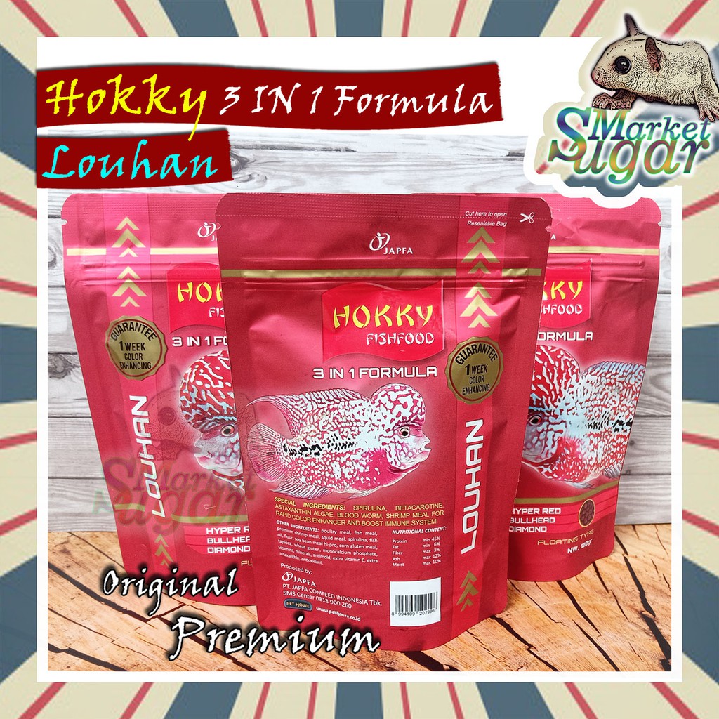 Jual Hokky 3 In 1 Formula Original Pelet Ikan Louhan Makanan Lohan