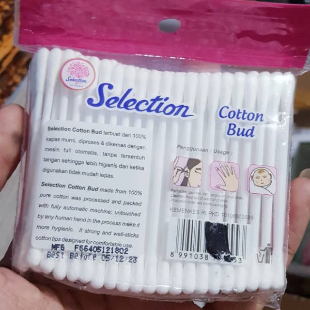 Selection Cotton Bud Bayi Non Mercury | Korek Kuping Dewasa | Baby Newborn Cotton Bud Kapas isi 100 pcs