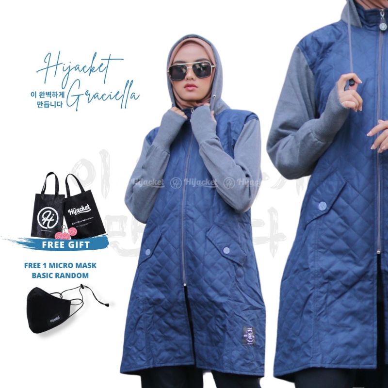 ❤ HIJACKET GRACIELA ORIGINAL | JAKET MUSLIMAH BEST SELLER | JAKET UMROH CANTIK