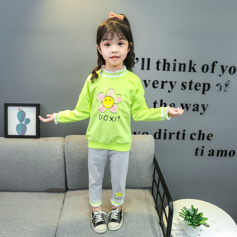 Promo !! One set baju anak cewek cutie / setelan flower voxi smile import  uk 1-2th