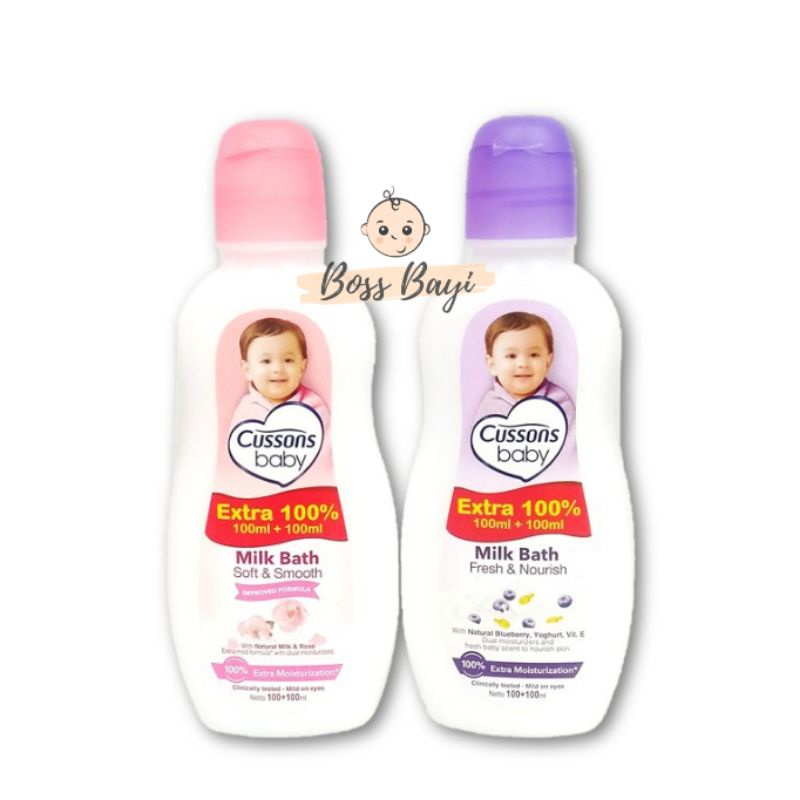 Cussons Baby Milk Bath Sabun cair bayi 100ml extra 100ml