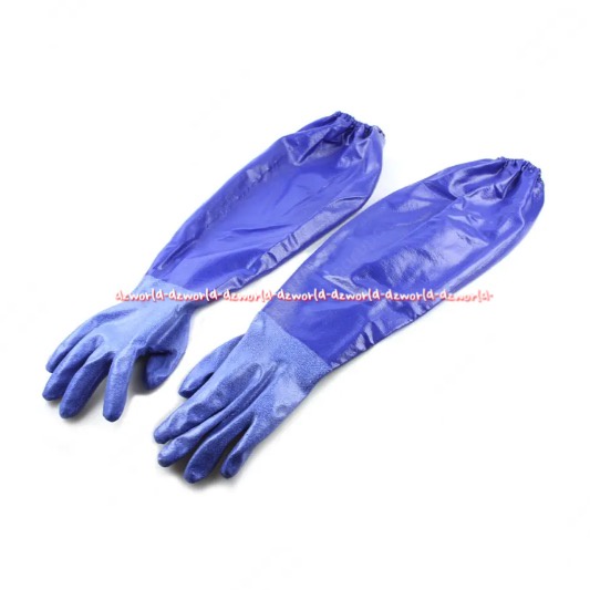 Duramitt Duraglove Industrial Protective Long Gloves Sarung Tangan Panjang Size L Loggloves Biru Duramit Dura Glove Blue Biru Kesehatan Kebersihan