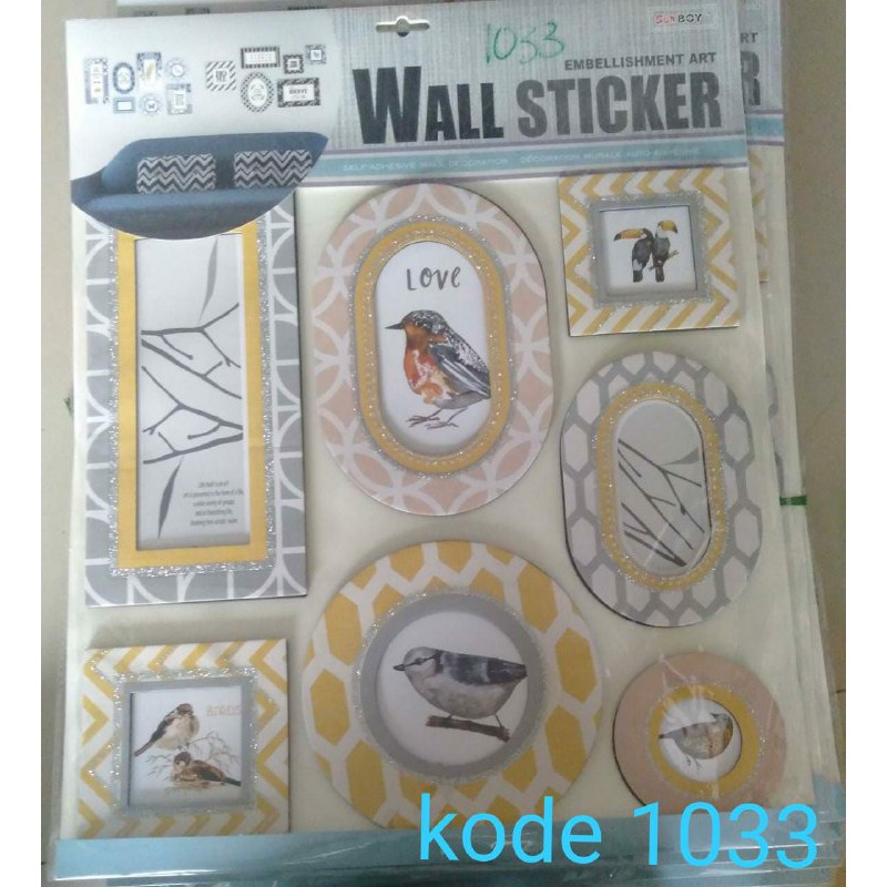 [IMPORT] - MODEL FRAME Wall Sticker Dinding Model Frame - Plastik Sponge