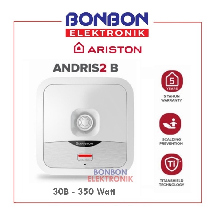 Ariston Water Heater 30 Liter ANDRIS 2 30B / ANDRIS2 AN2 30 B 30L 350 Watt