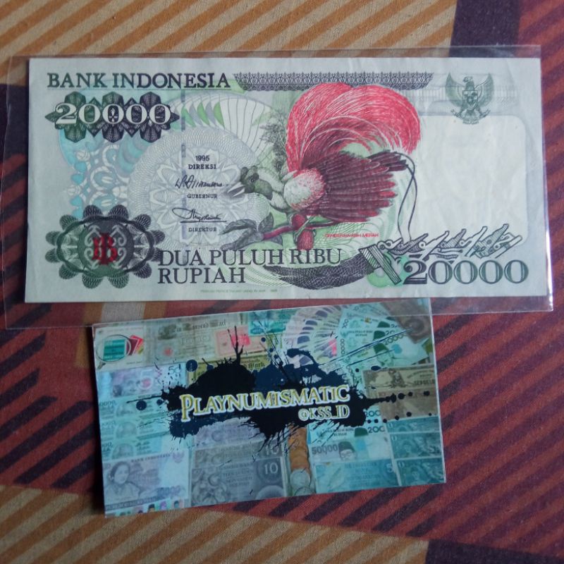 1) uang kuno 20000 cendrawasih dan ki hajar dewantara